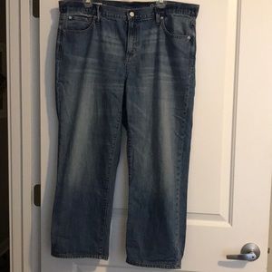 Gap Original Wide Leg Crop Jeans size 33r!